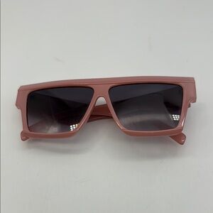 Pink Square Sunglasses